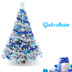 Bild von  Weihnachten - Gutschein - blau