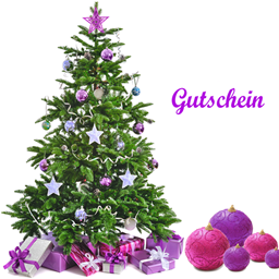 Zeige Details für Weihnachten - Gutschein - lila Bild von Weihnachten - Gutschein - lila